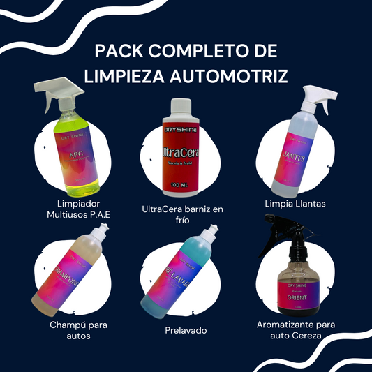 Pack Completo de Limpieza Automotriz